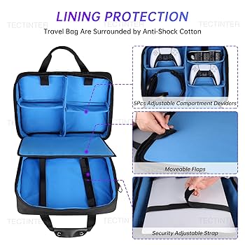 Amazon.com: TECTINTER Carrying Case for PS5, Protective